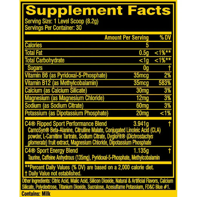 Cellucor C4 Ripped Sport (30 servings) cellucor-c4-ripped-sport-30-servings Pre-workout Strawberry Watermelon,Arctic Snow Cone Top Nutrition and Fitness