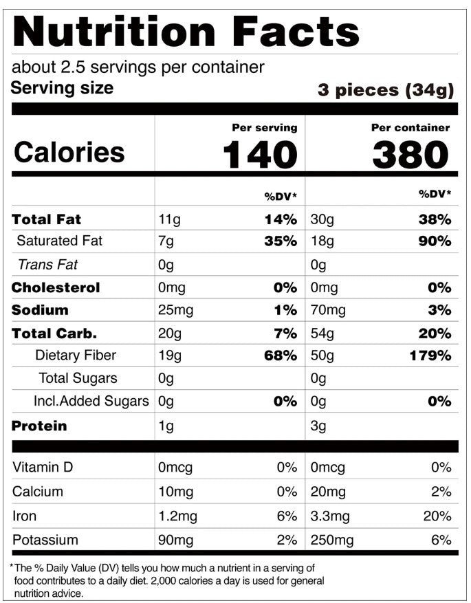 ChocZero Sugar Free Keto Bark (1 bar of 8 pieces)