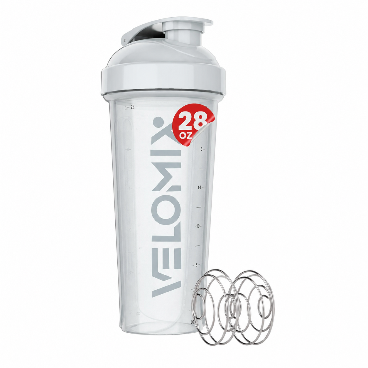 Velomix Shaker Bottle with Ball (1 bottle-28 oz) — gym shaker for protein shakes (view 3)
