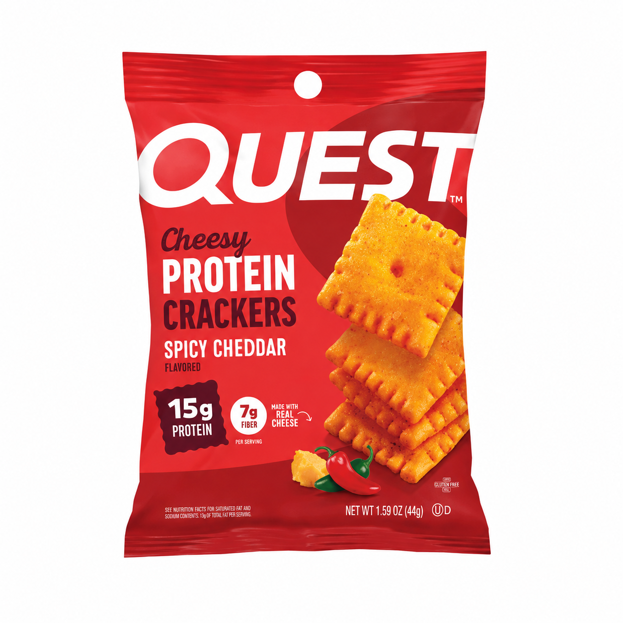 Quest Nutrition Cheese Crackers (1 bag) alternate angle