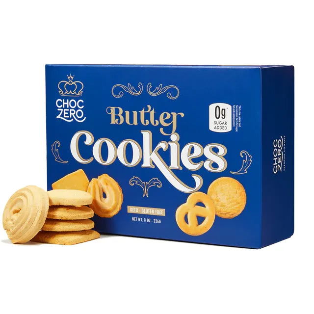 ChocZero Gluten Free Keto Butter Cookies (Box of 32) - Top Nutrition and Fitness 
