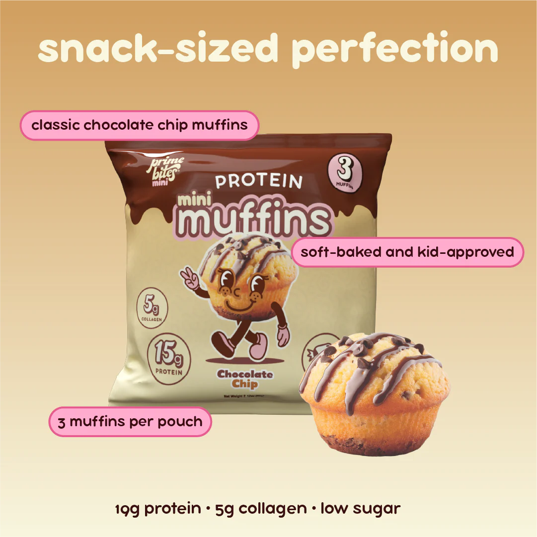 AP Prime Bites Keto GF Mini Protein Muffins (1 pack of 3 mini muffins)