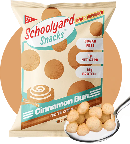 Schoolyard Snacks Cinnamon Bun Keto GF Protein Cereal (1 bag)