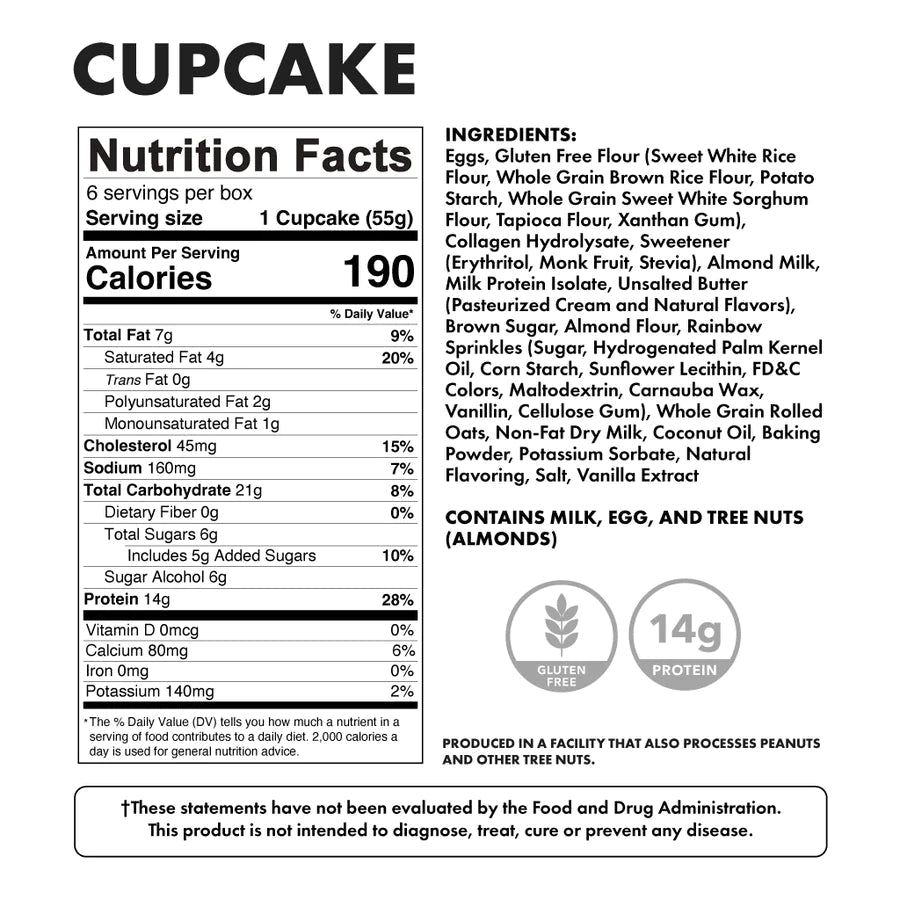 Cupcake protéiné Bowmar Nutrition (1 cupcake) 