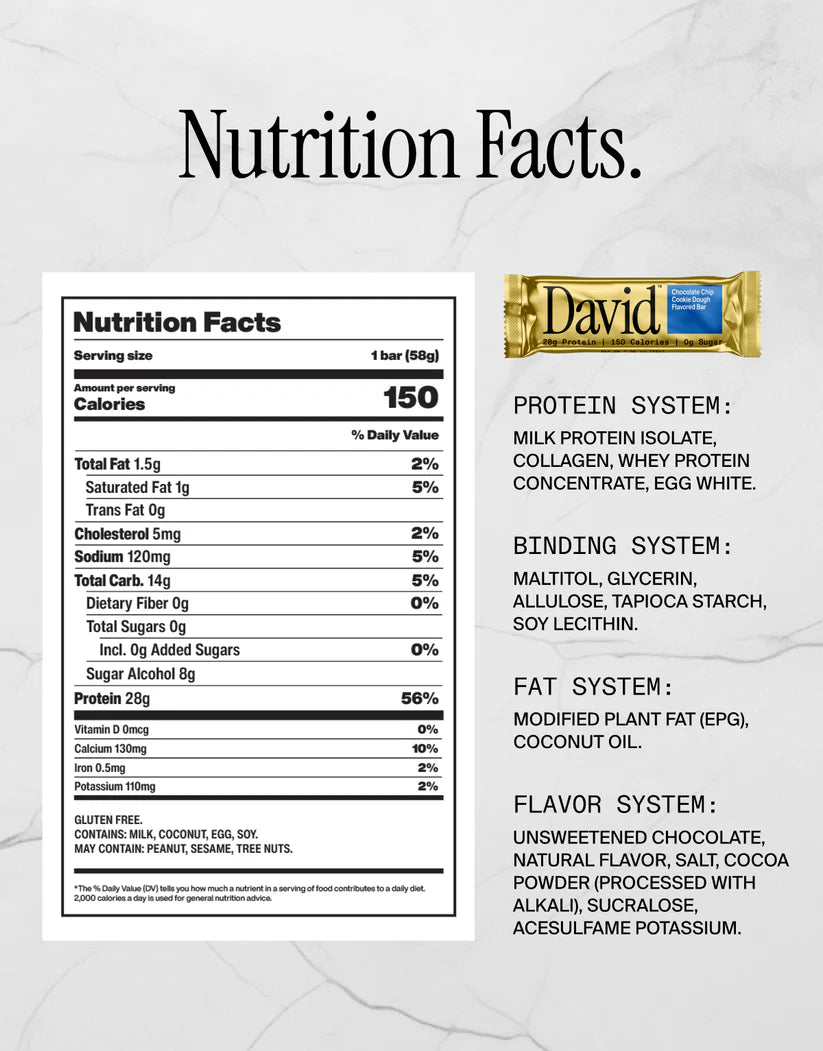 David GF High Protein Bar (1 Bar)