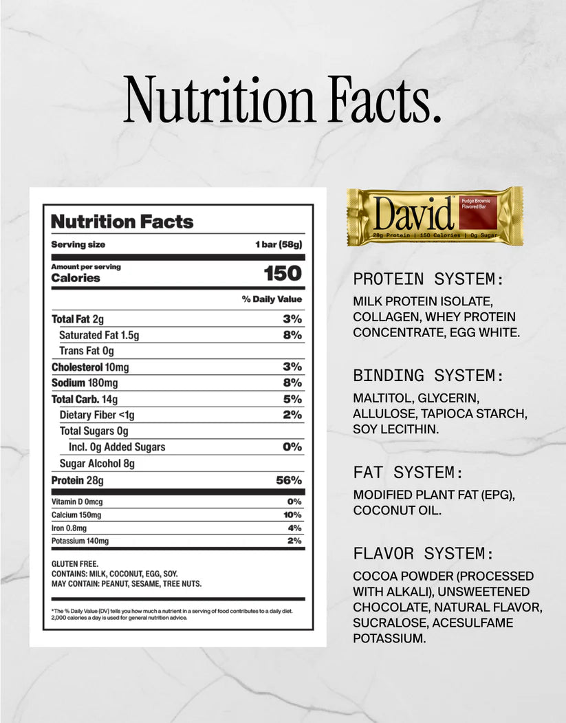 David GF High Protein Bar (1 Bar)