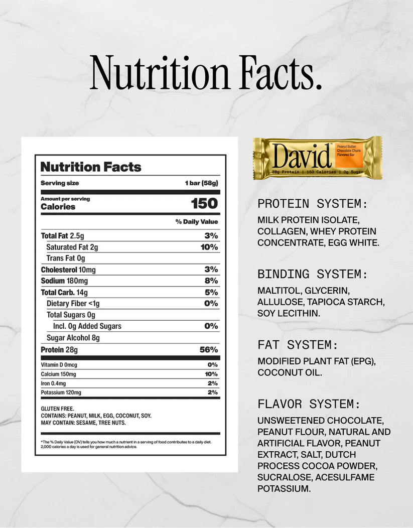 David GF High Protein Bar (1 Bar)