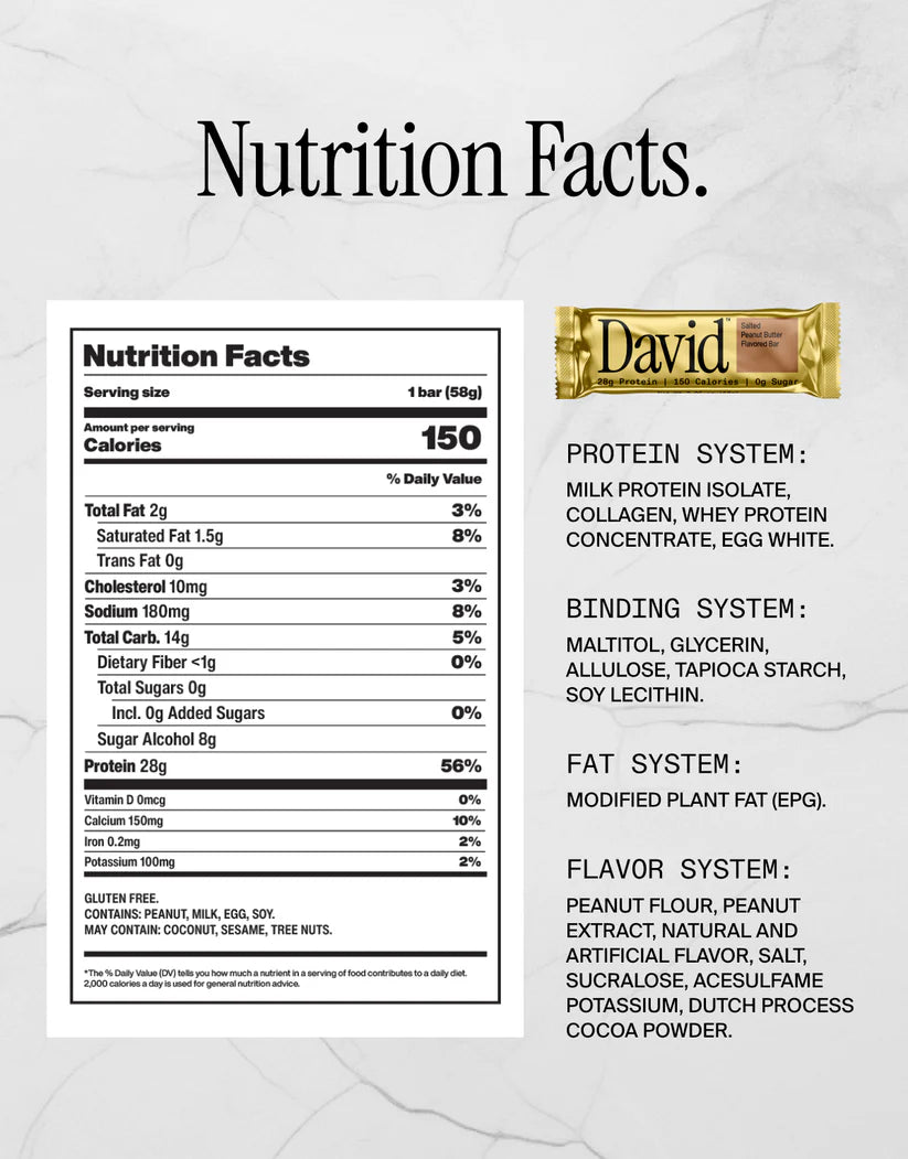 David GF High Protein Bar (1 Bar)