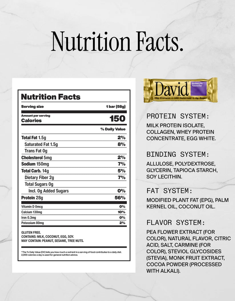 David GF High Protein Bar (1 Bar)