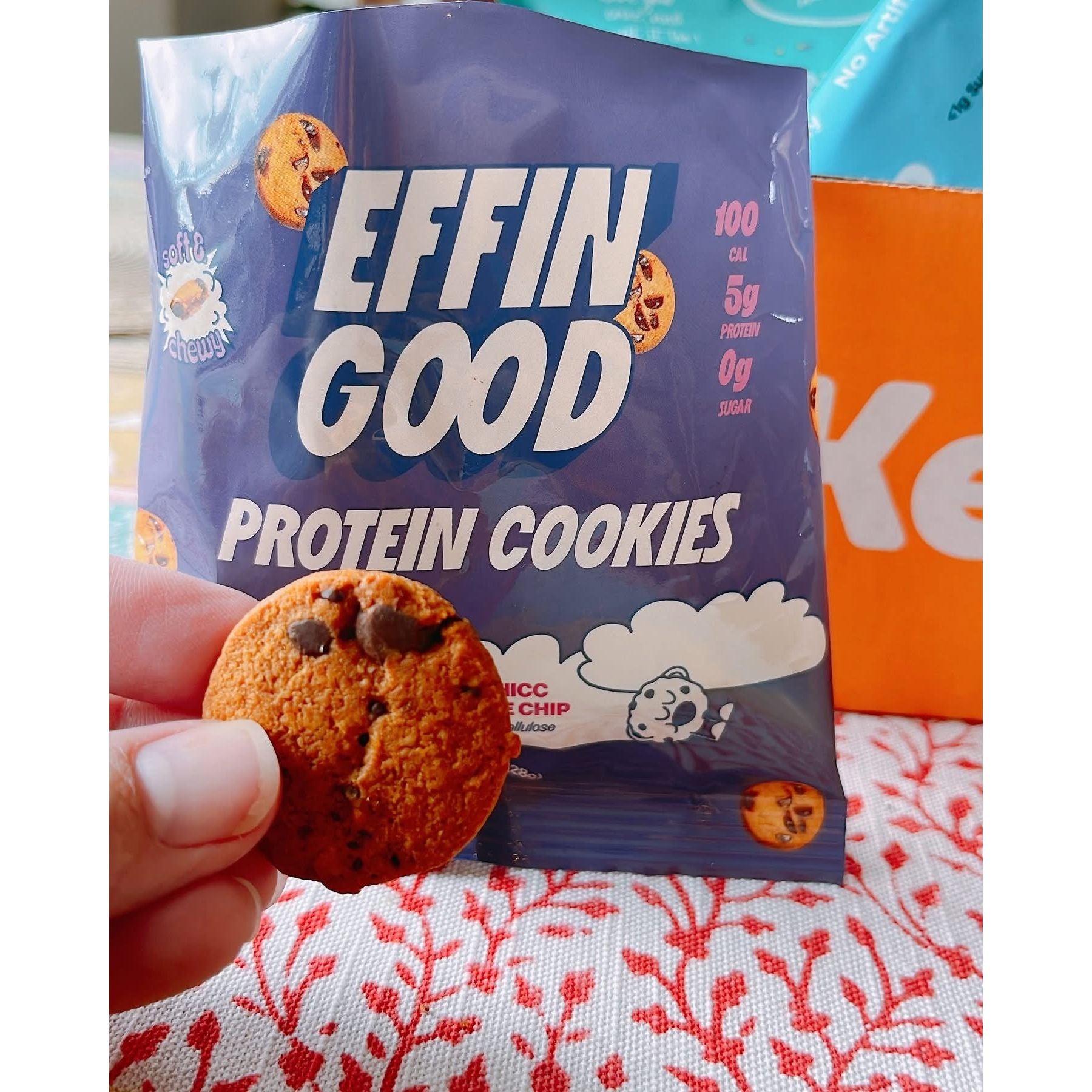 Effin' Good Snacks Chocolate Chunk Mini Cookies (1 bag - 7 cookies) - Top Nutrition and Fitness 