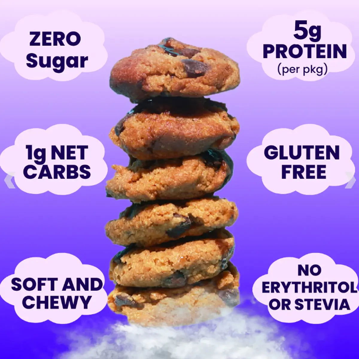 Effin' Good Snacks Chocolate Chunk Mini Cookies (1 bag - 7 cookies) 