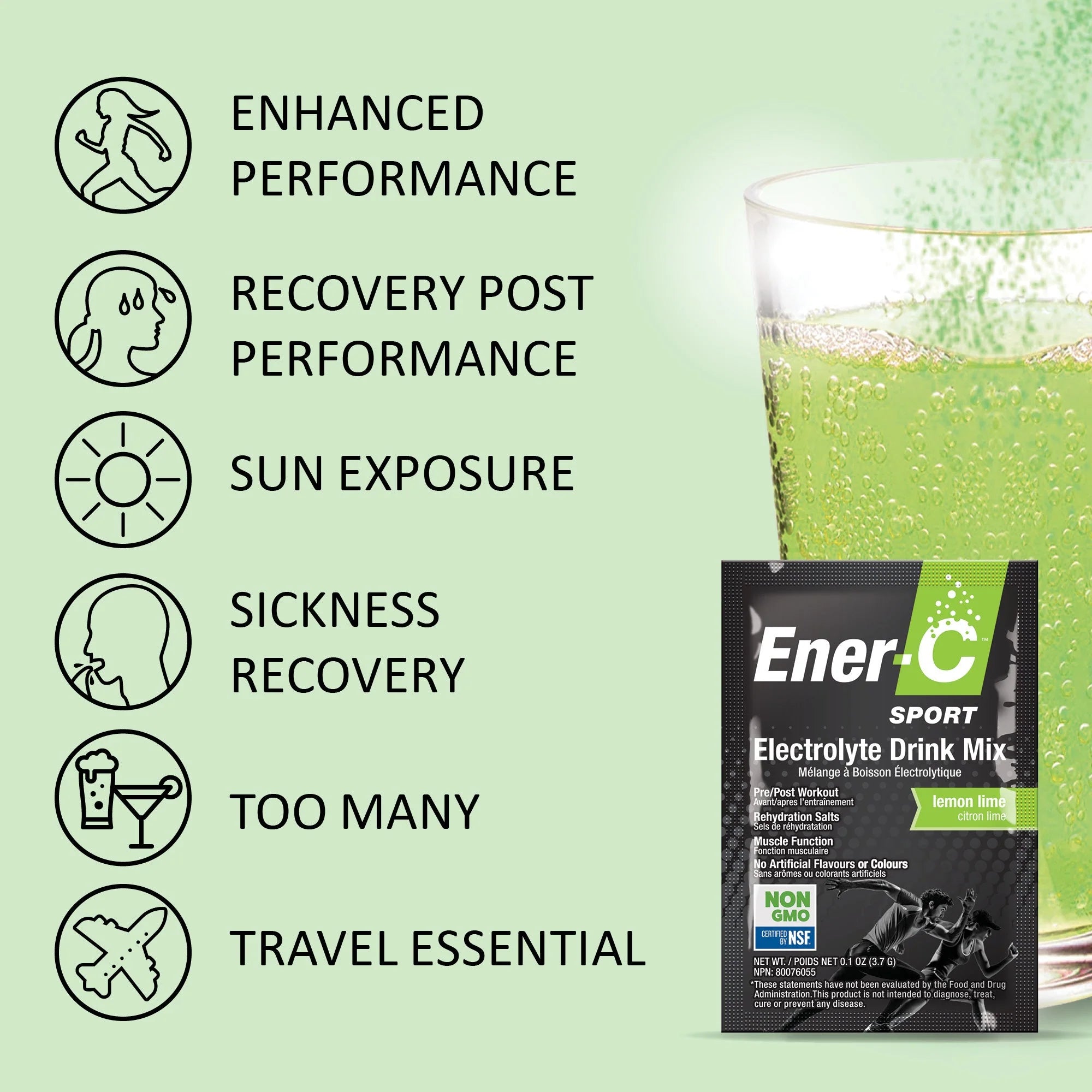 Ener-LIfe Ener-C Electrolyte Drink Mix - Top Nutrition and Fitness 