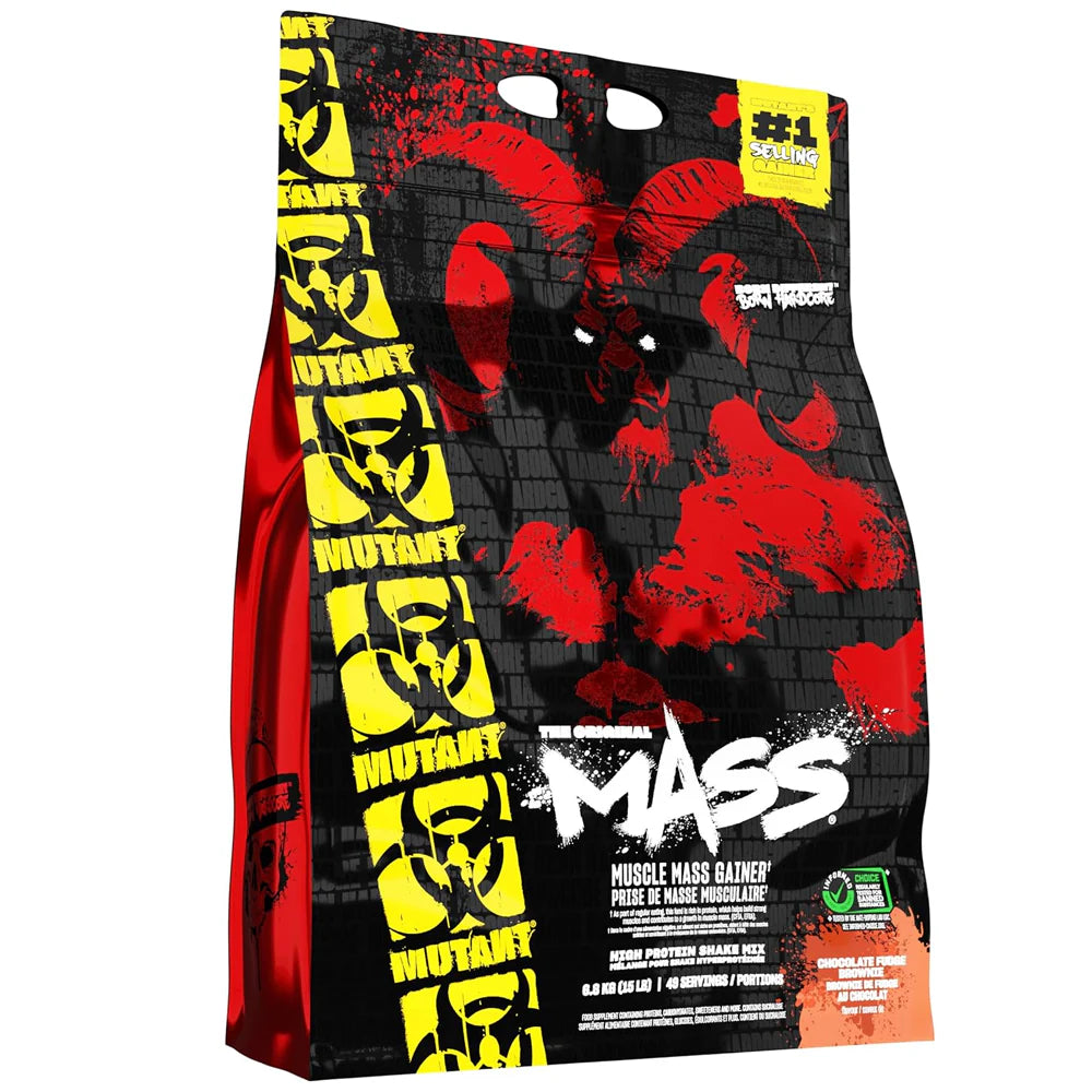 Mutant Mass Gainer Protein Powder | High-Calorie Weight Gainer (15 lbs) — Chocolate Fudge Brownie front