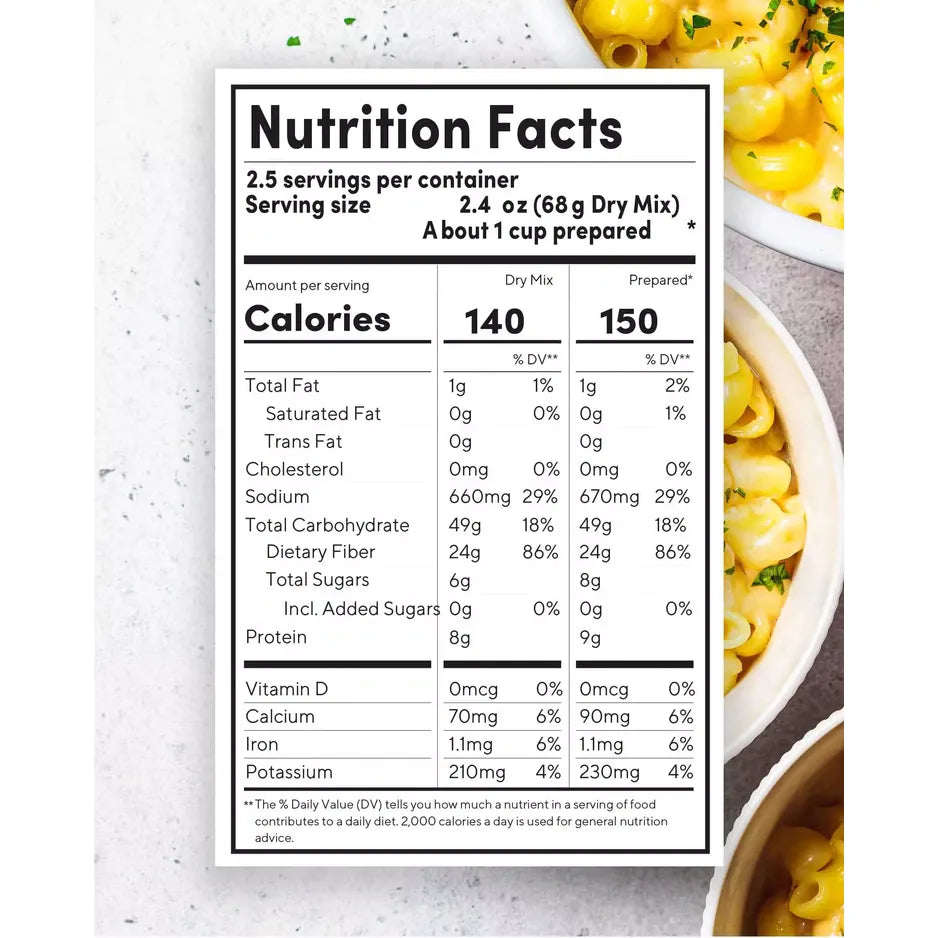 Fiber Gourmet High Fiber Low Calorie Pasta