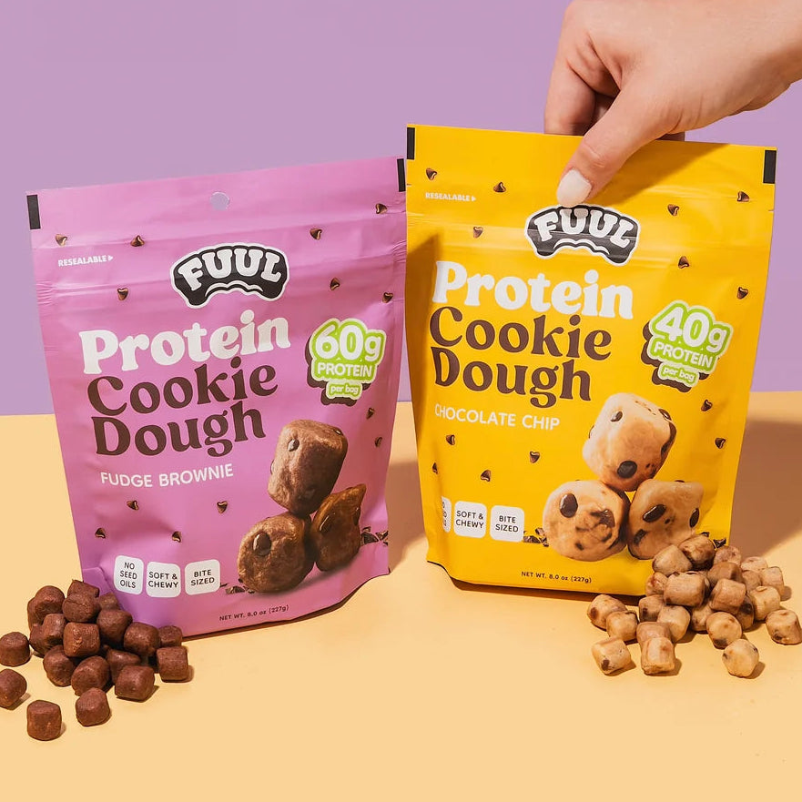 FUUL Protein Cookie Dough Bites (1 bag of 4 servings ~ 72 pieces)