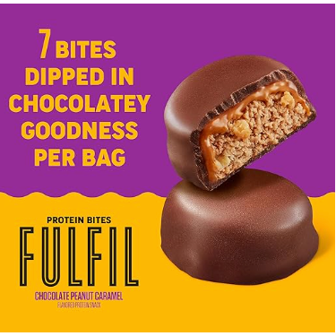 Fulfil Protein Bites Chocolate Peanut Caramel (1 bag) - Top Nutrition and Fitness 