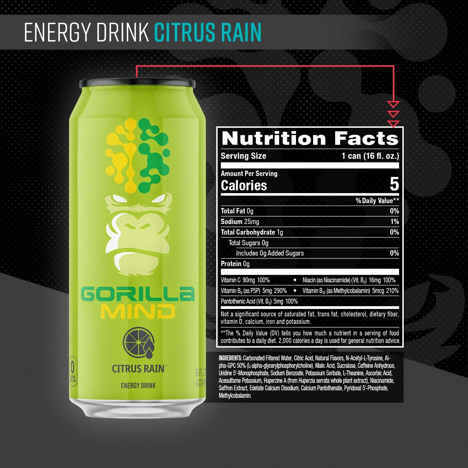 Gorilla Mind Energy Drink (1 can)