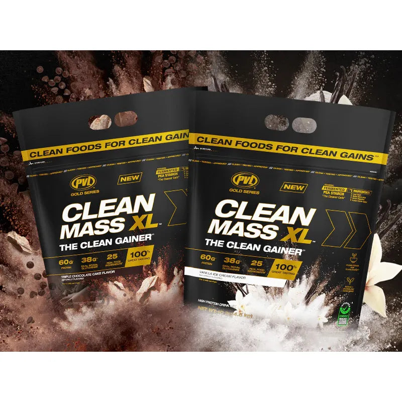 PVL Clean Mass Gainer XL Whey Protein Powder (10lbs)