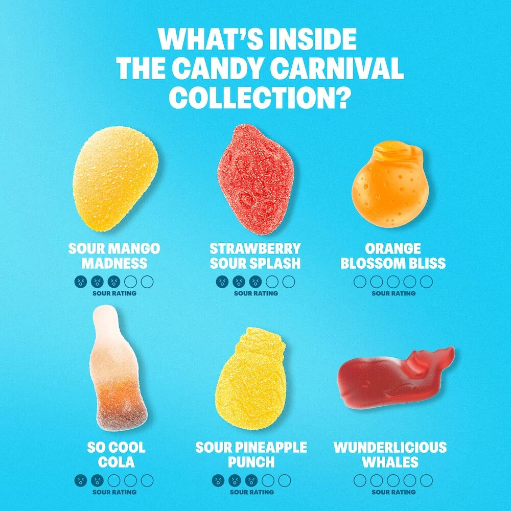 Shameless Snacks Low Sugar Vegan Gummy Candy (BOX of 6)