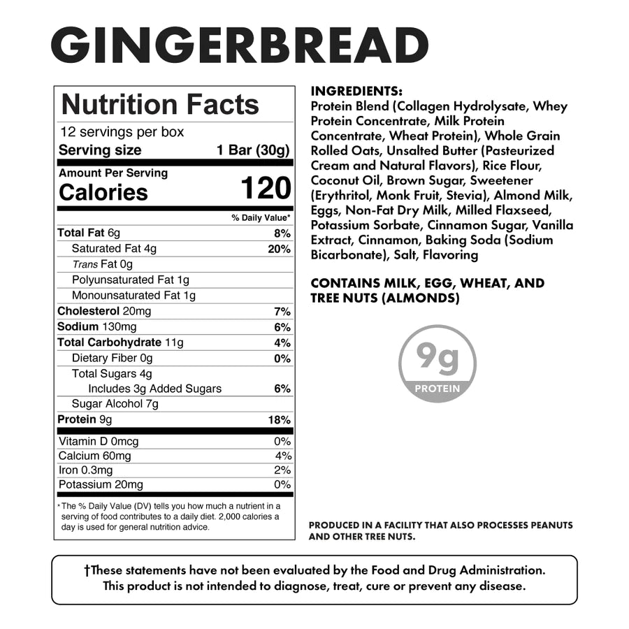 Bowmar Nutrition Gingerbread Cookie Bar (1 bar)