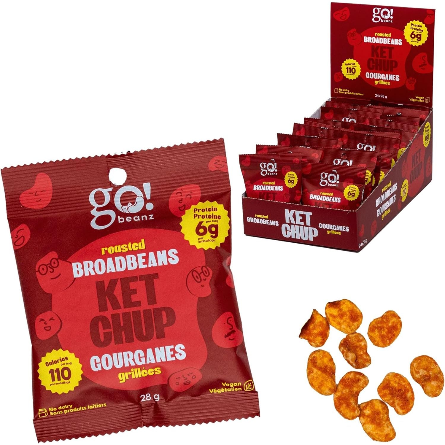 Go Beanz Vegan Protein Snacks (1 bag) - Top Nutrition and Fitness 