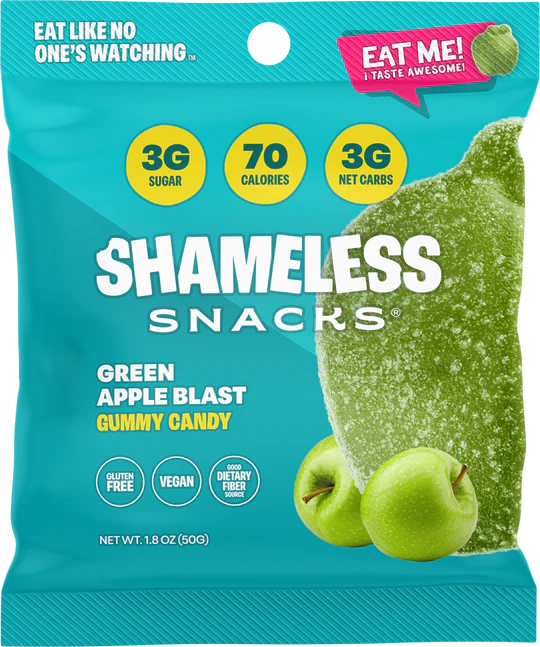 Shameless Snacks Low Sugar Vegan Gummy Candy (1 bag)