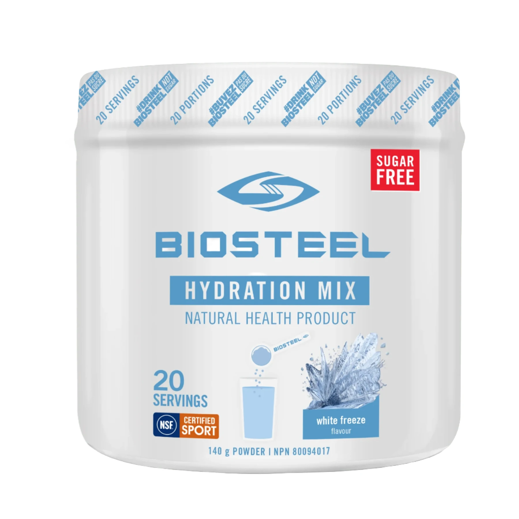 BioSteel Hydration Mix (20 servings) Electrolytes White Freeze Biosteel