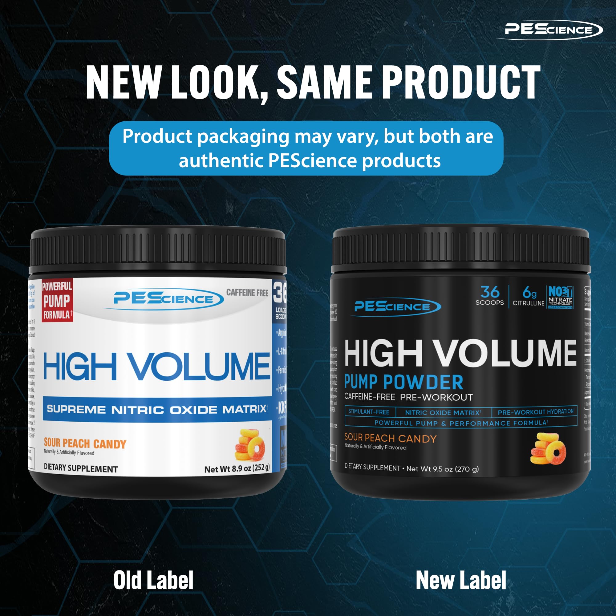 PEScience High Volume Stim-Free Pre-Workout (36 servings)