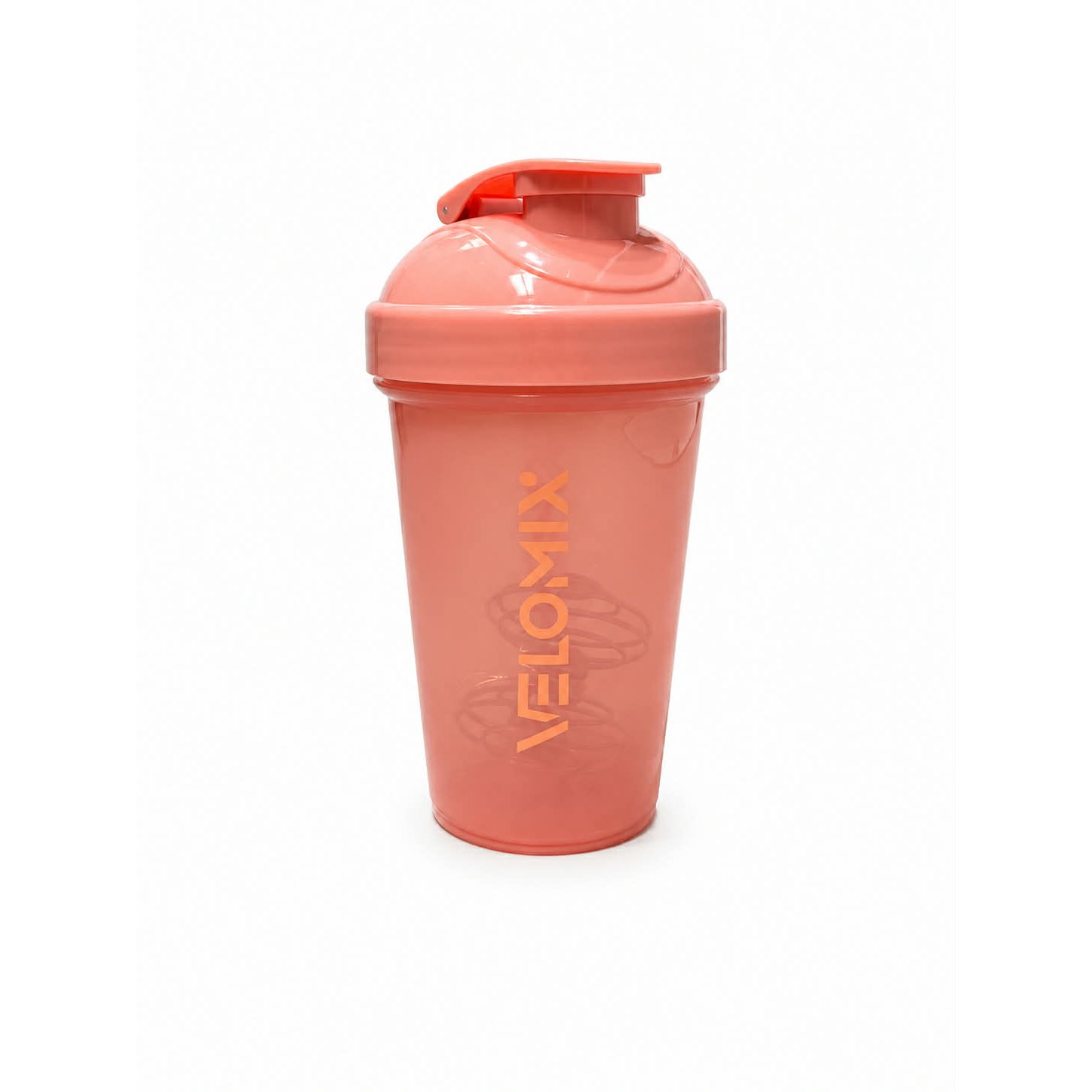 VELOMIX Shaker Bottle with stainless ball (1 bottle - 20oz) — Taupe/Peach