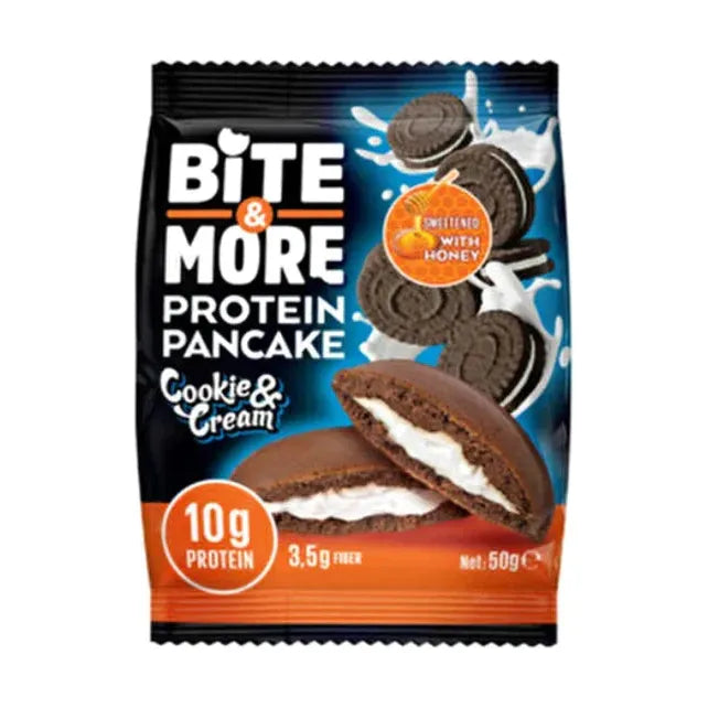 Bite and More Protein Pancake 1 BOX of 12 Bite and More Top Nutrition Canada