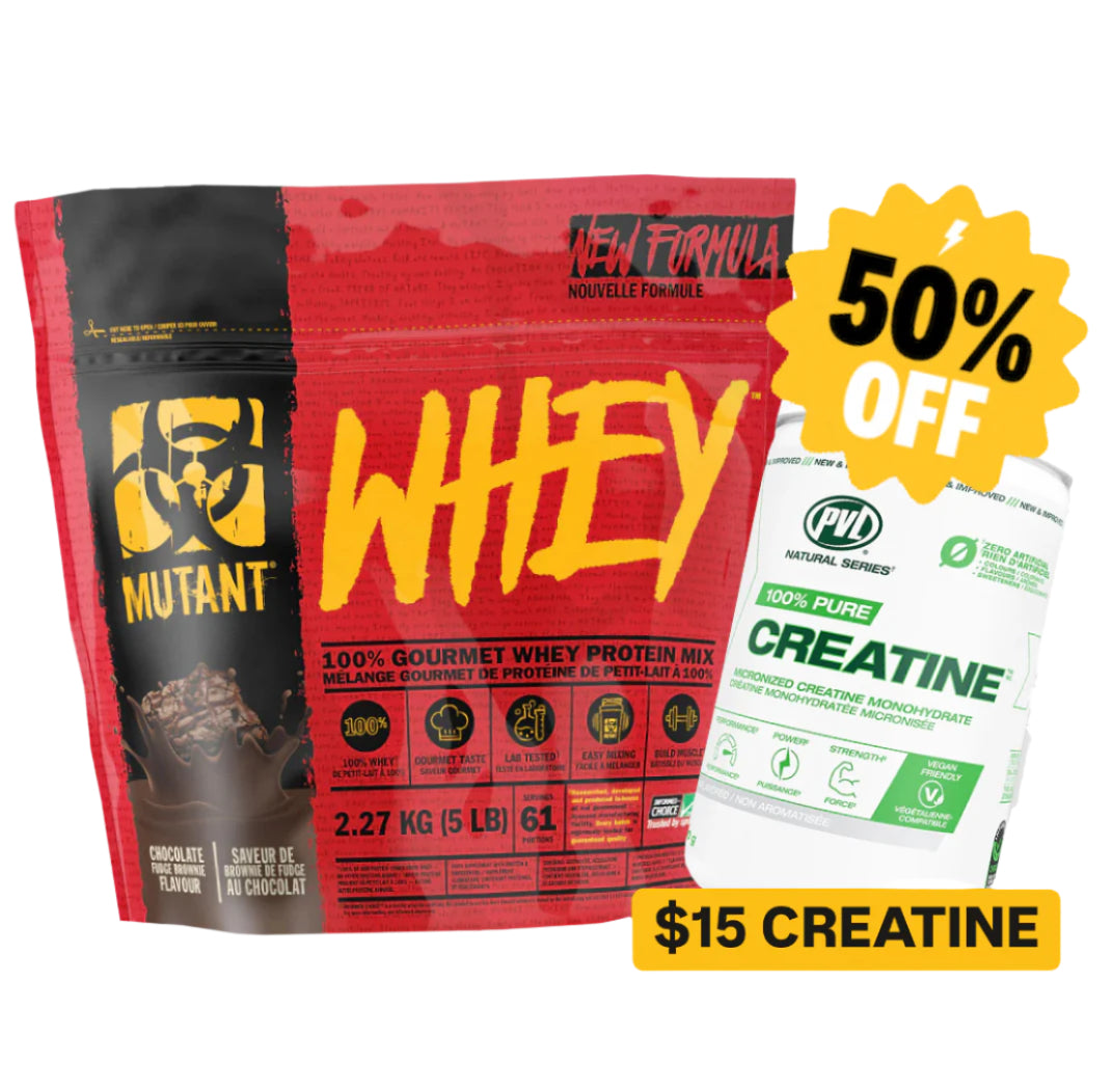 Mutant Whey 5lb + 50% OFF Creatine Bundle