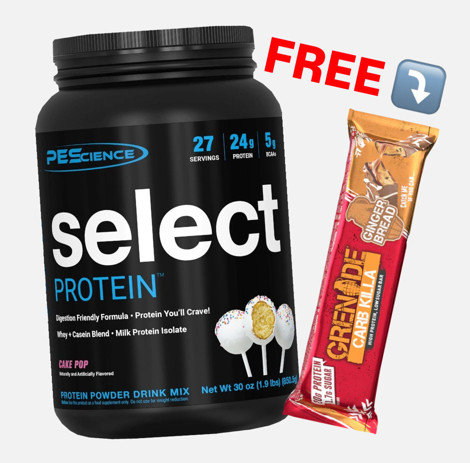 PEScience Select Protein (27 serv) + FREE GRENADE PROTEIN BAR Bundle