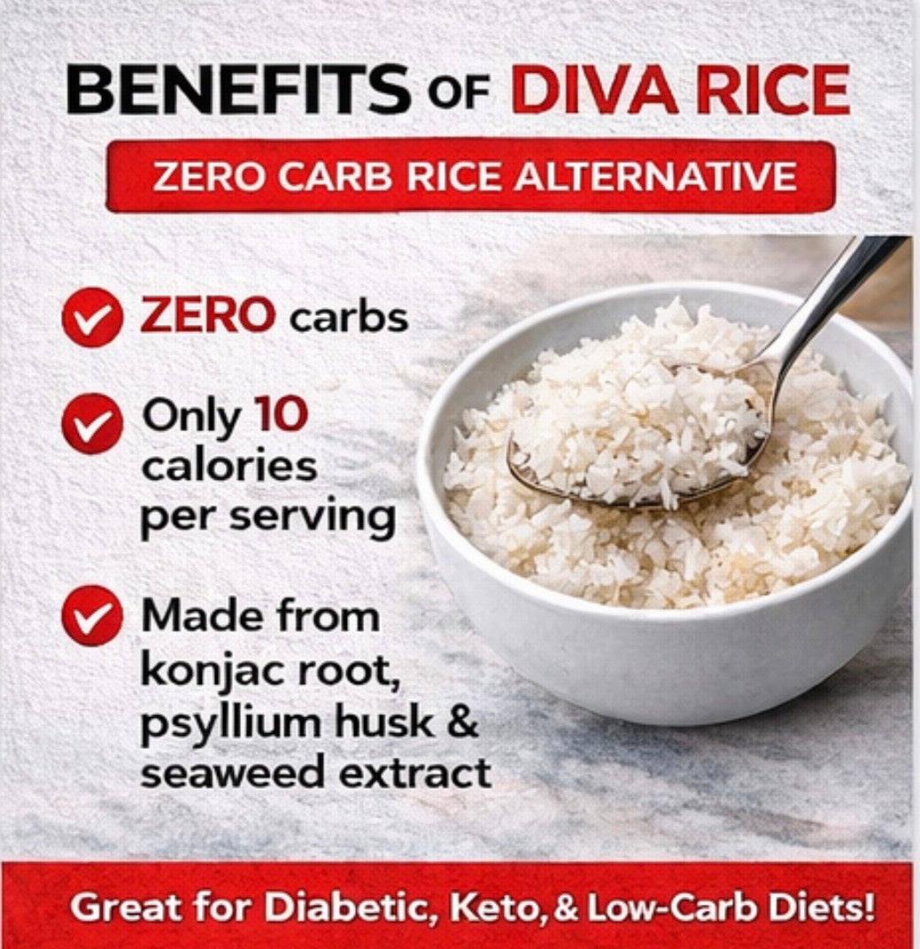 Diva Rice Zero Carb Rice (1 bag)