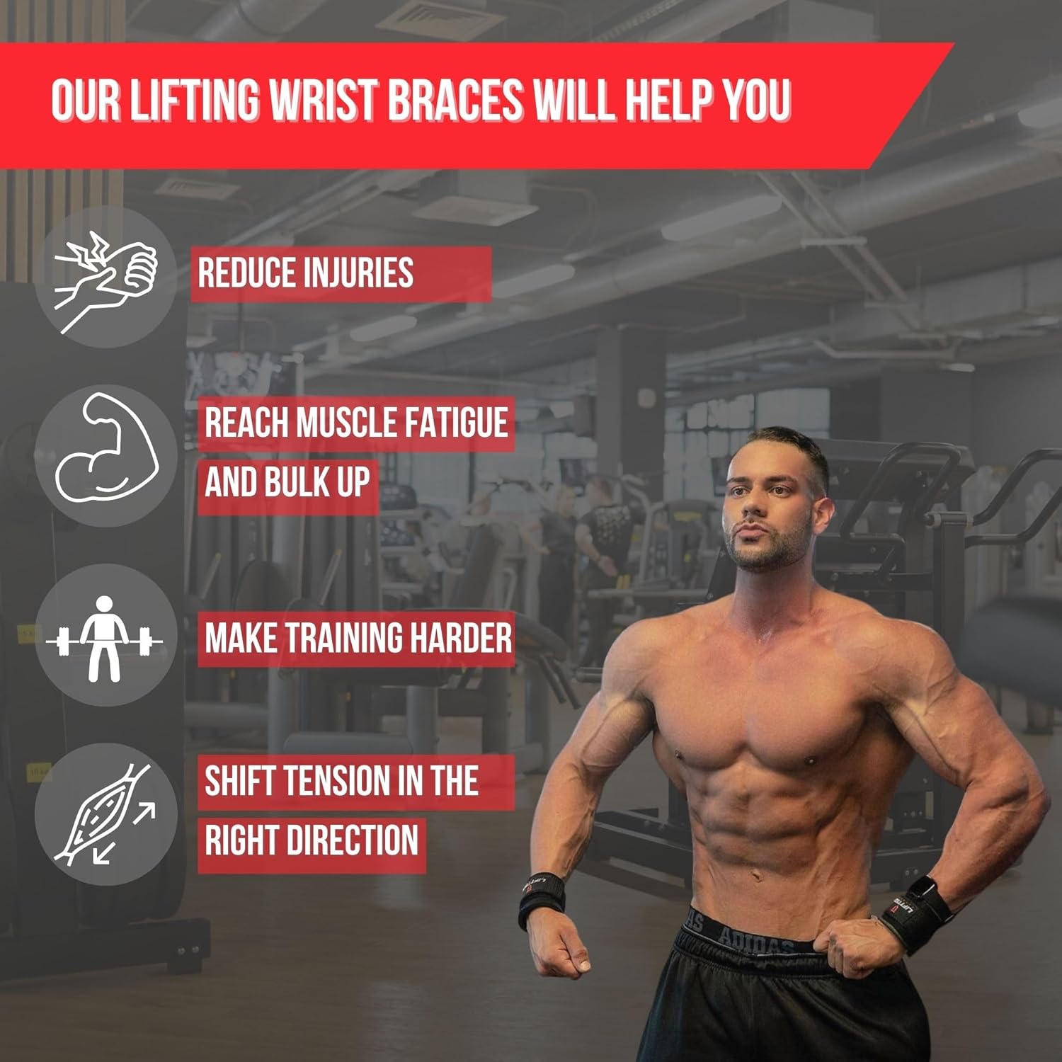 LIFT TECH Neo Wrist Supports - Top Nutrition and Fitness 
