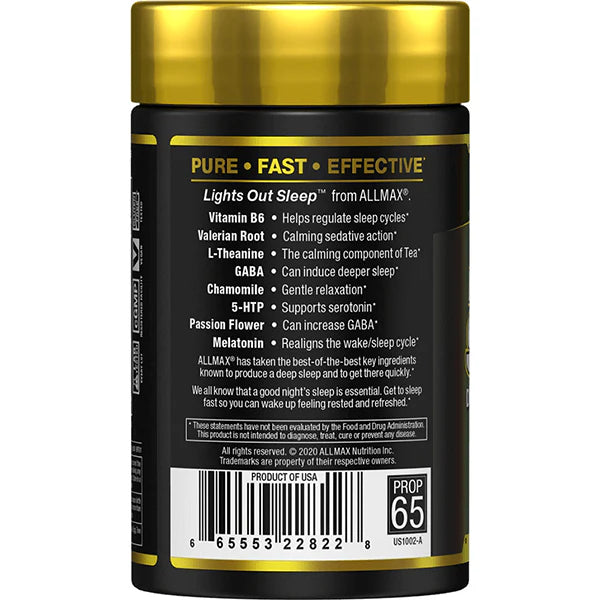 Allmax Lights Out Sleep Aid (60 capsules)