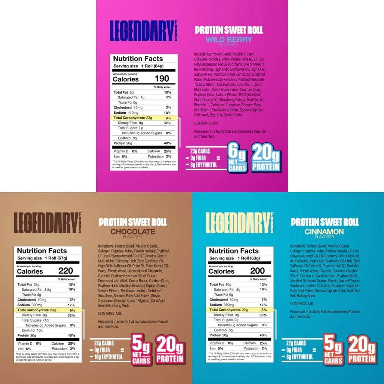 Legendary Foods Protein Sweet Roll (1 roll) 