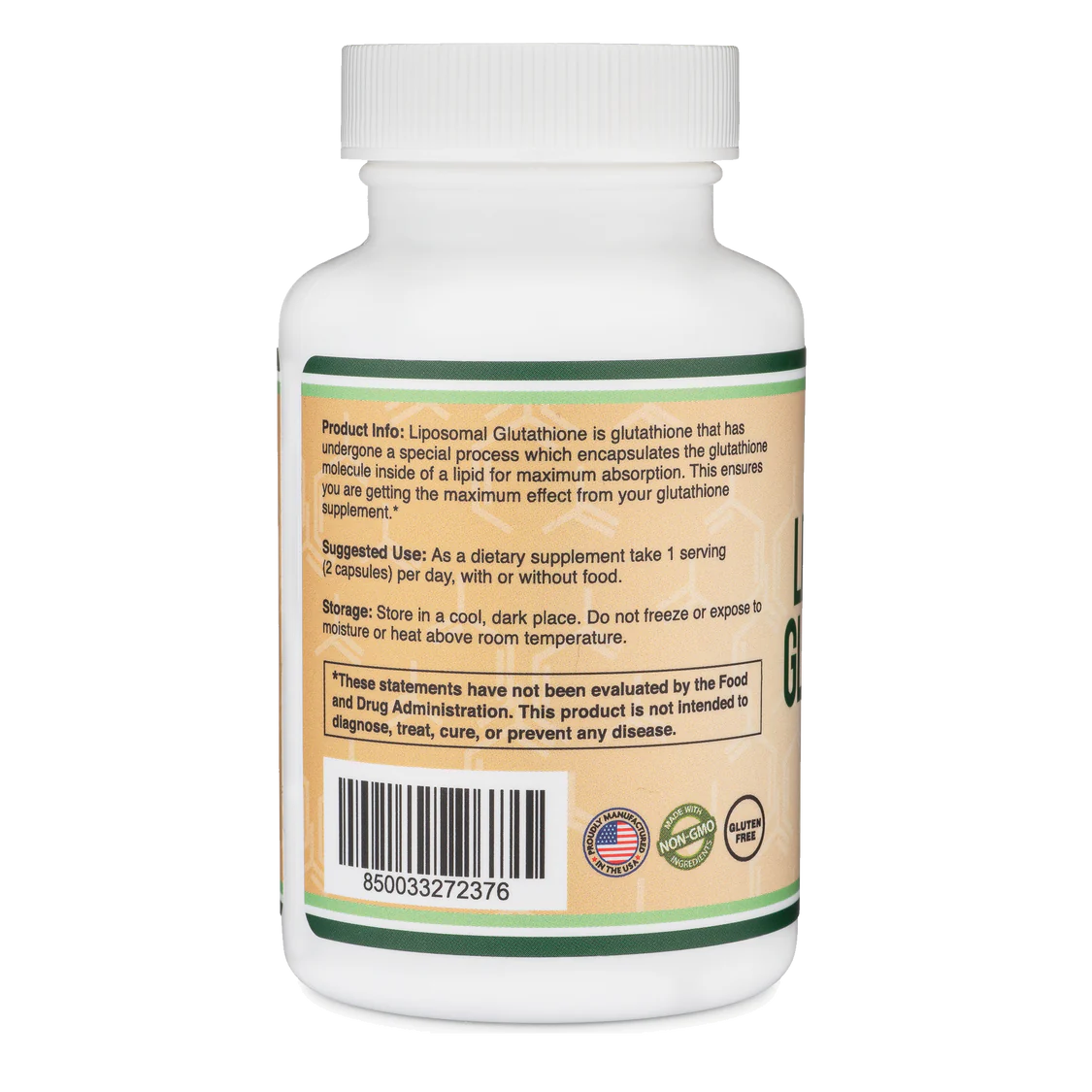Double Wood Supplements Glutathion liposomal (60 gélules)