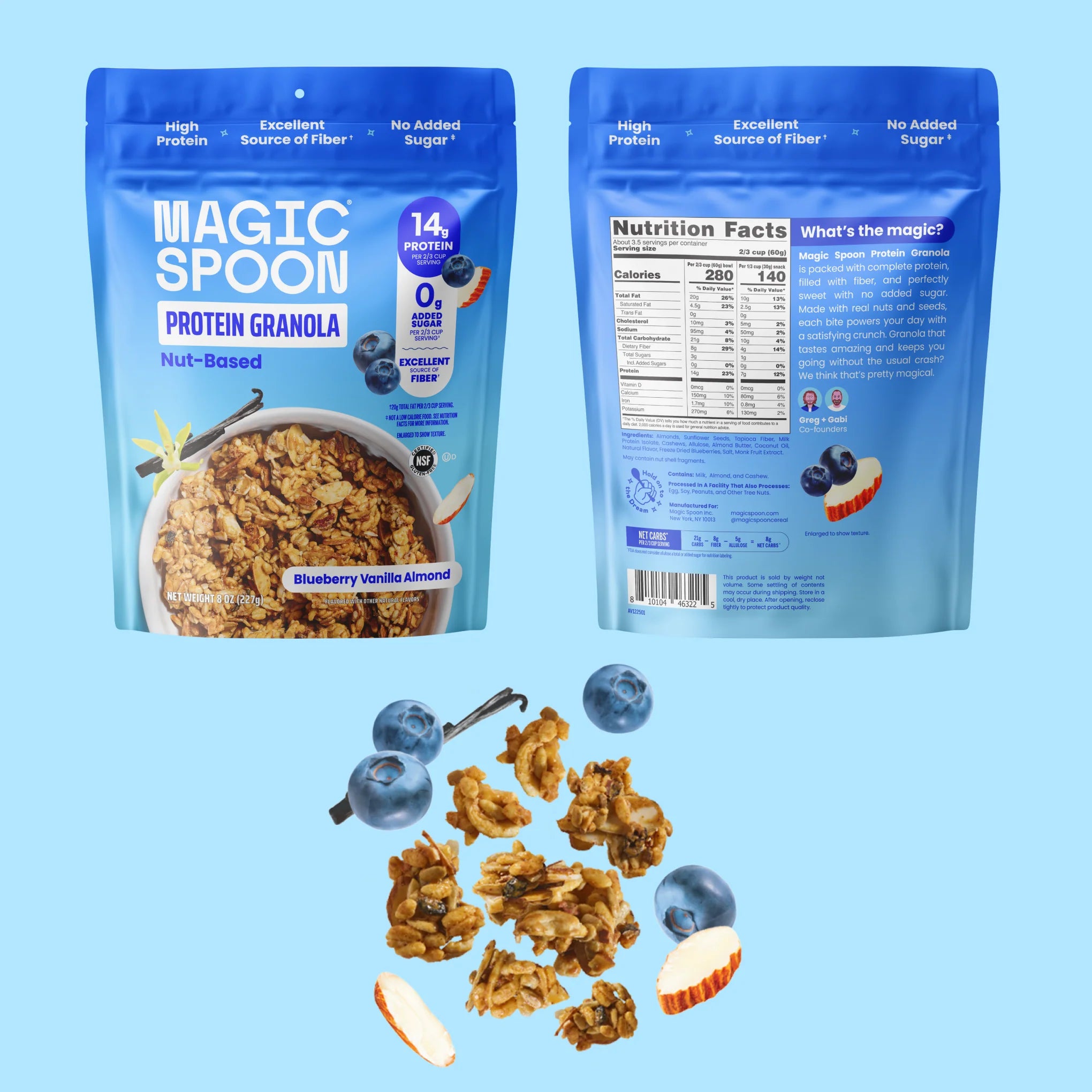 Magic Spoon GF KETO Protein Granola (1 bag of 3.5 servings)