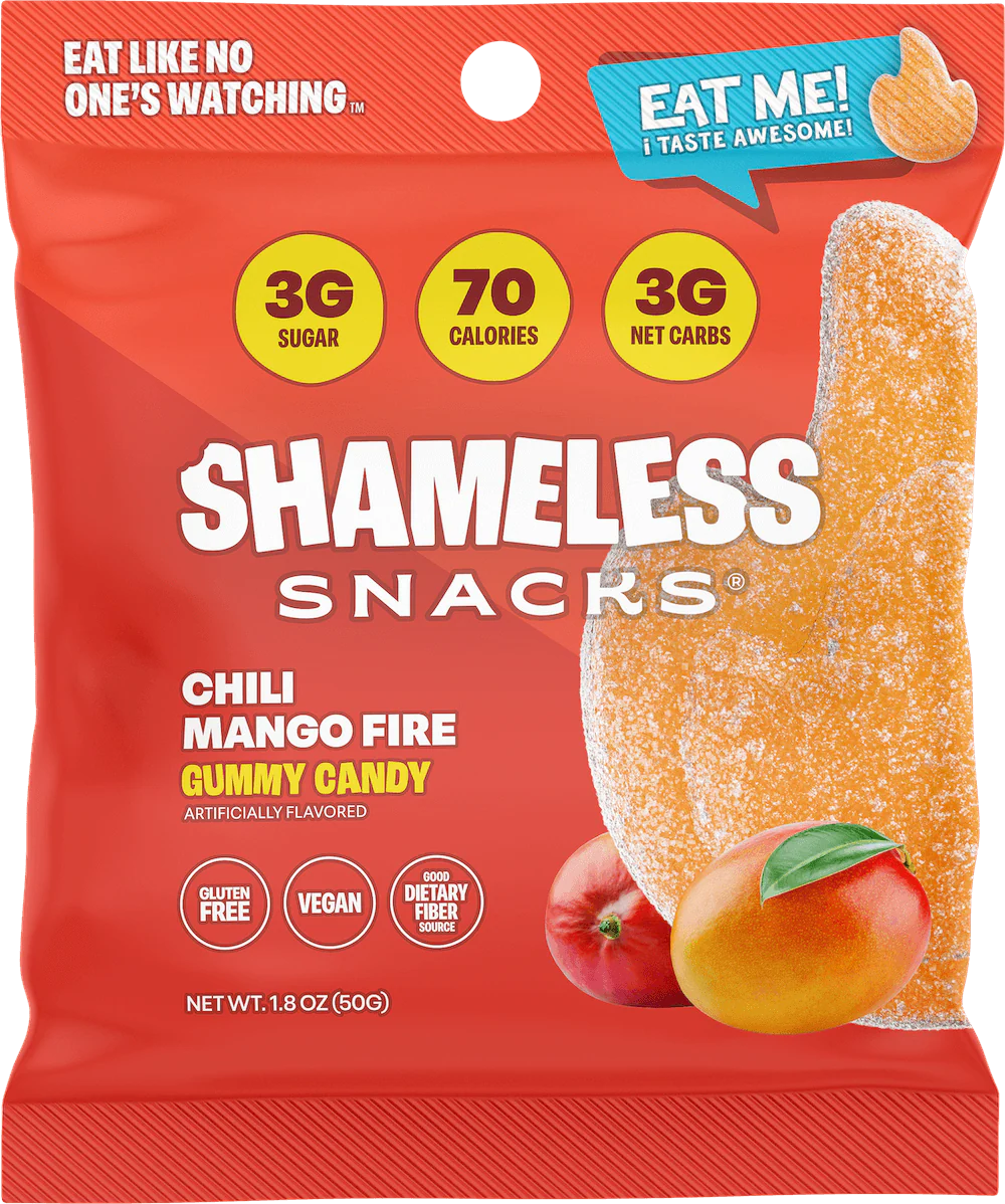 Shameless Snacks Low Sugar Vegan Gummy Candy (1 bag)