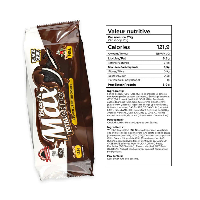 Max Protein BlackMax Protein "oreos" (1 pack of 4) - Top Nutrition and Fitness 