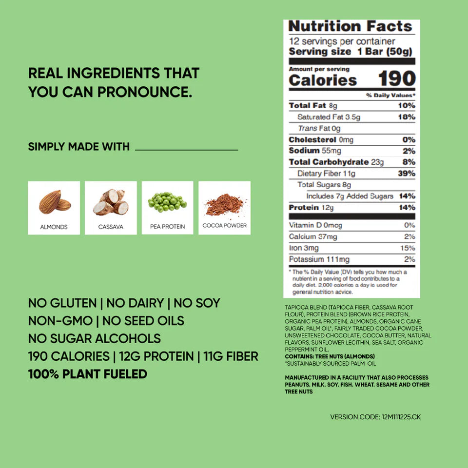 Barre protéinée végétalienne TRUBAR (1 barre)