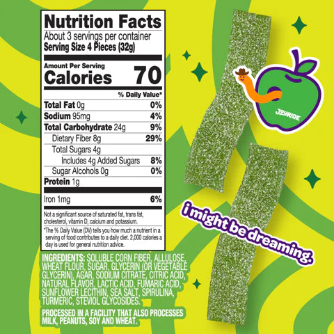 Joyride Low Sugar Sour Candy (3 servings bag)