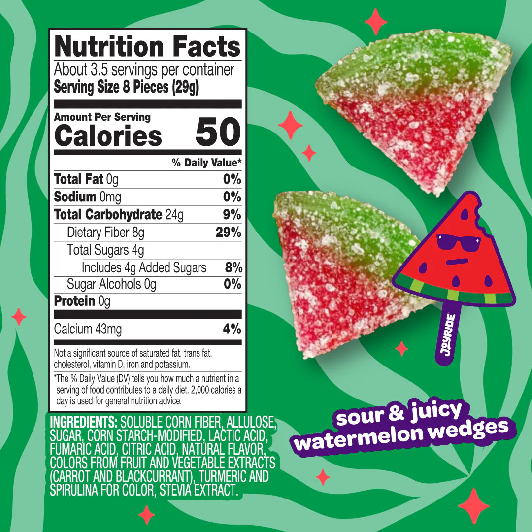 Joyride Low Sugar Sour Candy (3 servings bag)