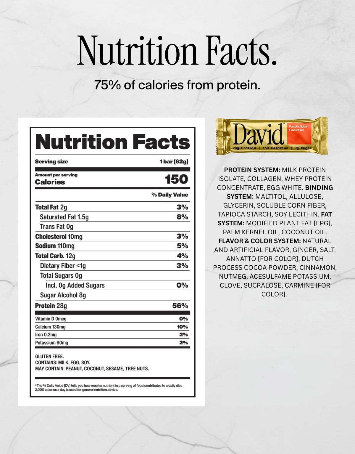 David GF High Protein Bar (1 Bar)