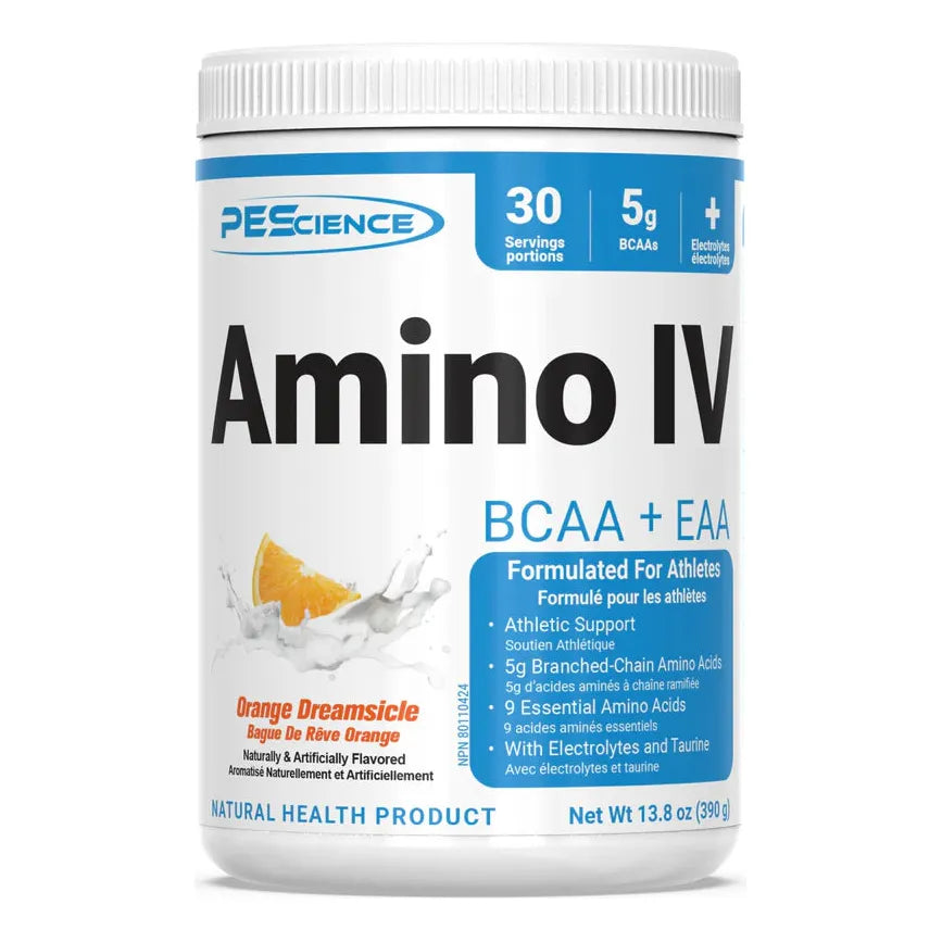PEScience Amino IV BCAAs/EAAs + Electrolytes (30 servings) - Top Nutrition and Fitness 