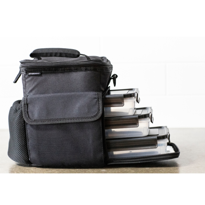Performa 3 MEAL COOLER BAG, BLACK ON BLACK 