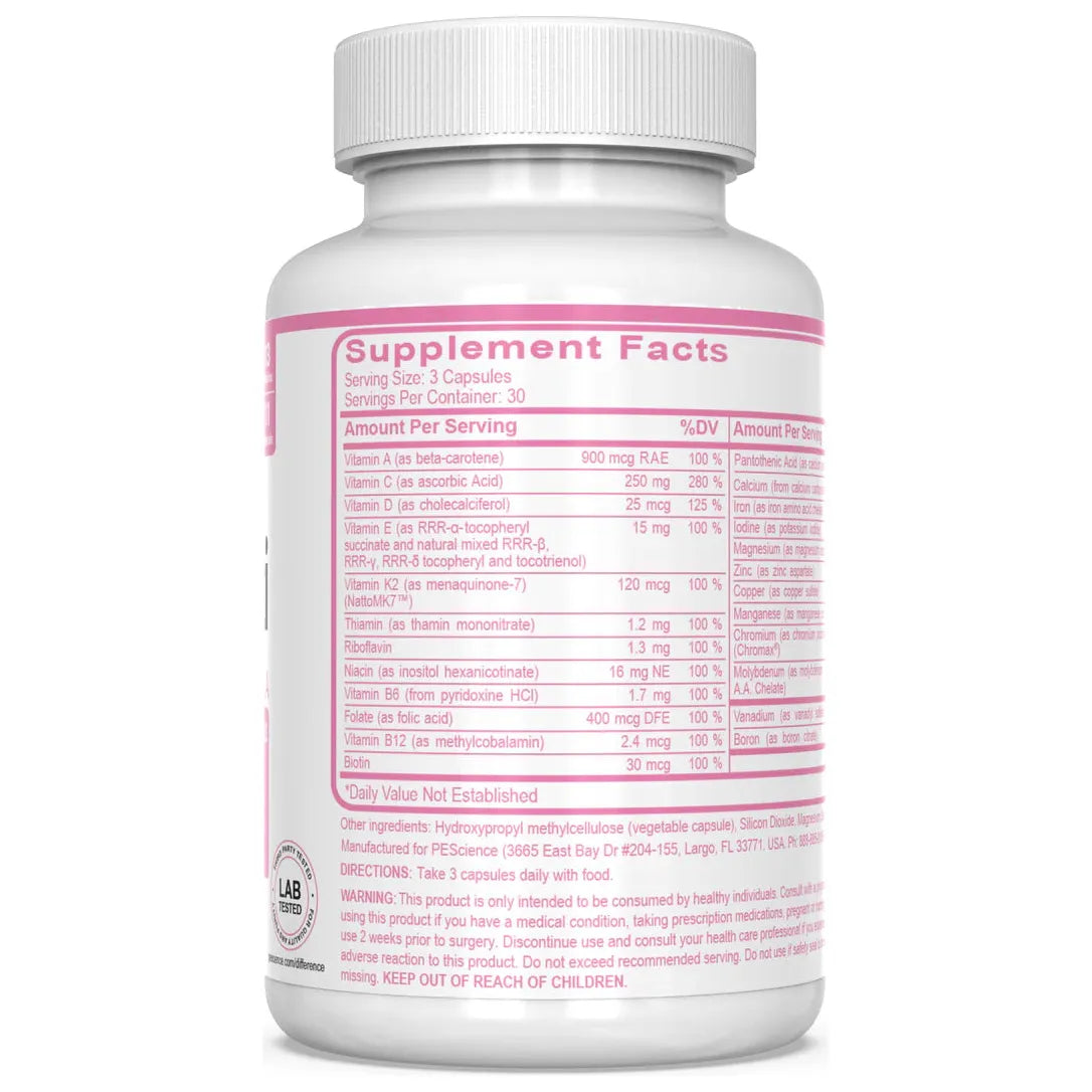 Pescience TruMulti Women's Multivitamin (90 capsules) - Top Nutrition and Fitness 