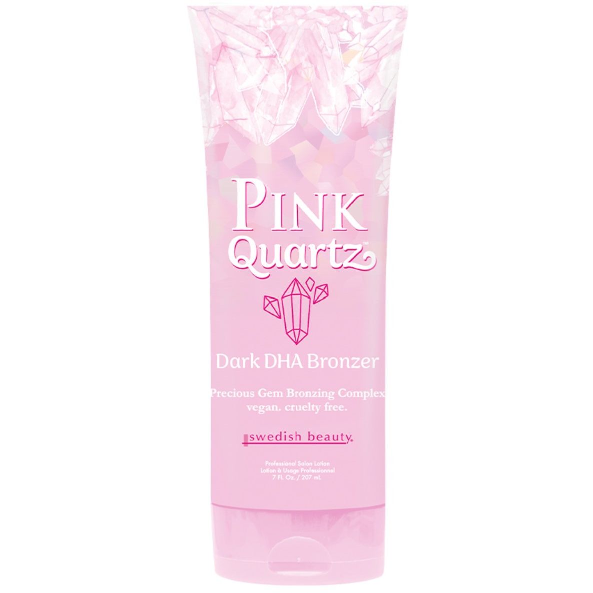 Swedish Beauty Pink Quartz Dark DHA Bronzer Tanning Lotion (7oz)