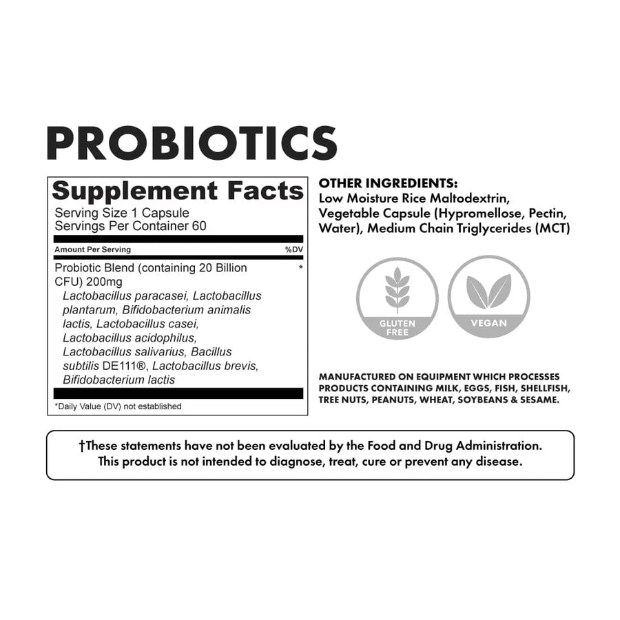 Probióticos Bowmar Nutrition (30 cápsulas)