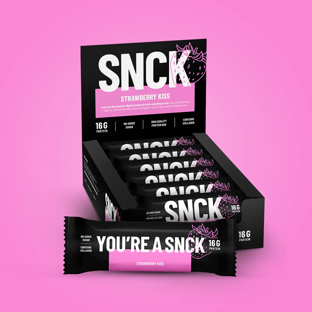 SNCK KETO Protein Bar (1 box of 12 bars) — Strawberry Kiss front